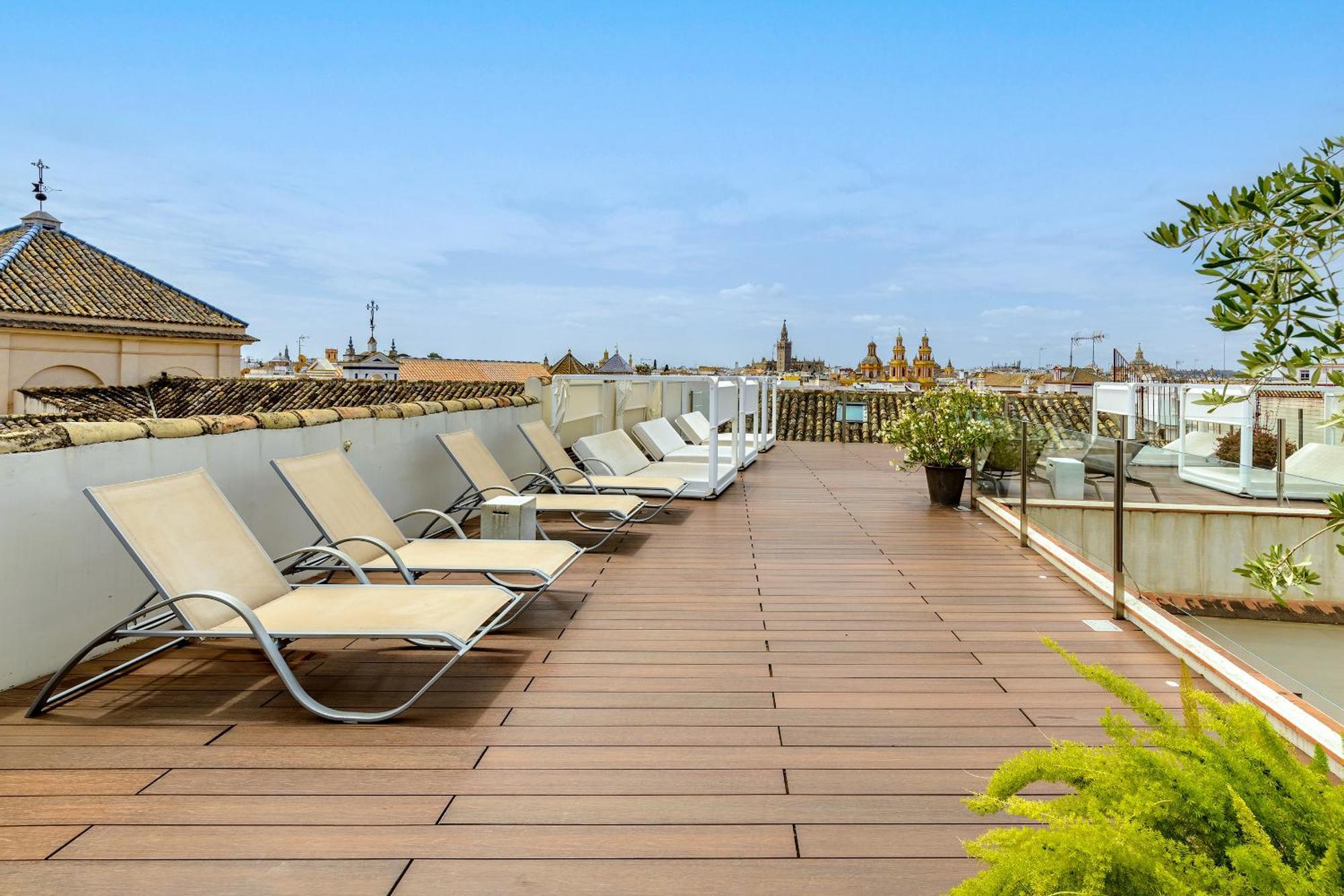 Coolrooms Palacio Villapanes 5 Gl Sewilla Zewnętrze zdjęcie Rooftop terrace